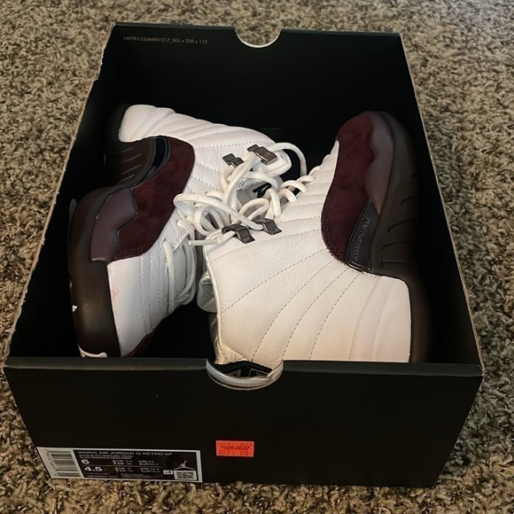 Nike Women's Air Jordan 12 Retro A Ma Maniere White Burgundy DV6989-100 US 6 - Picture 10 of 10